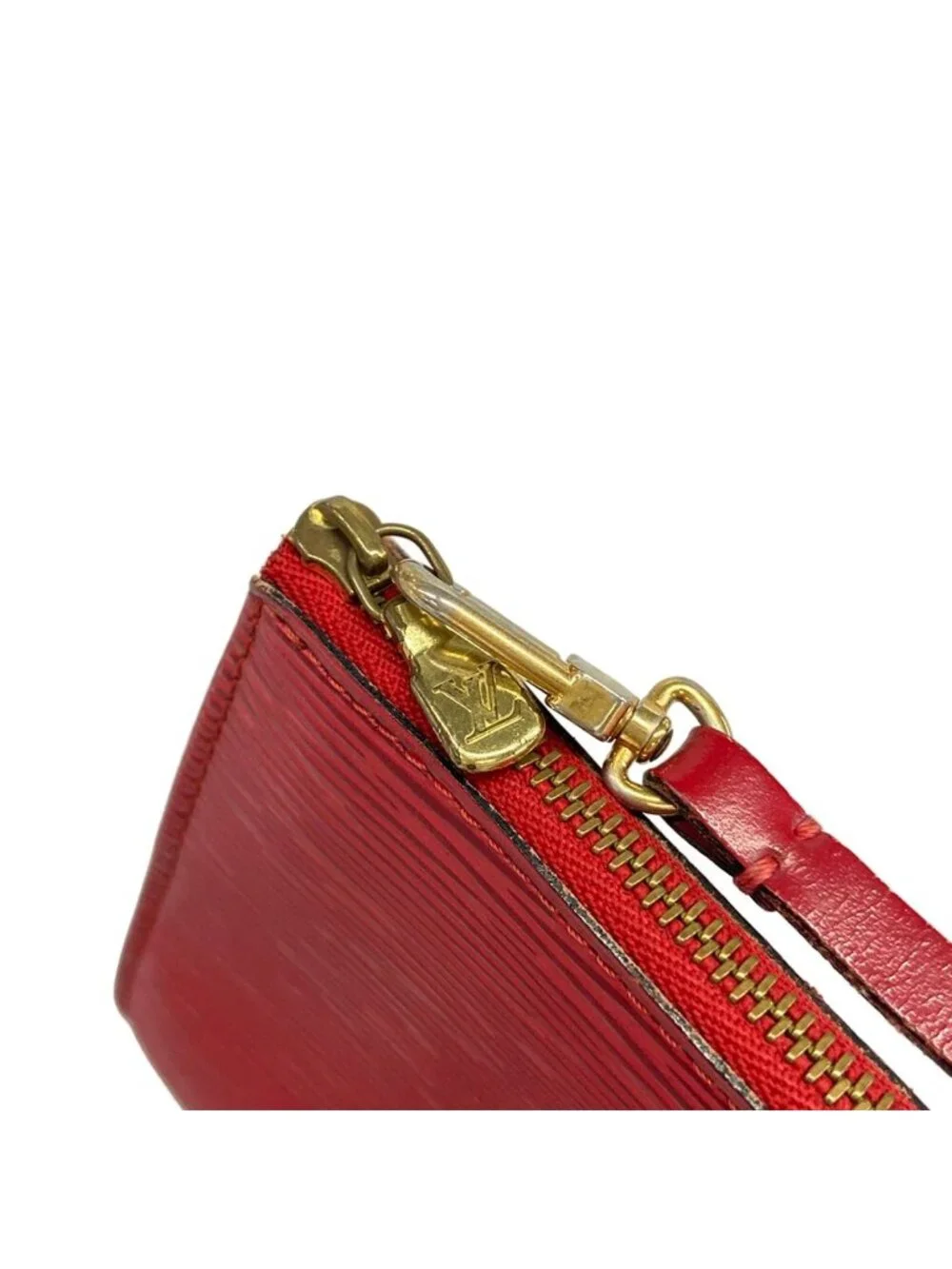 Louis Vuitton Handbag Epi Pochette Castilianred Leather